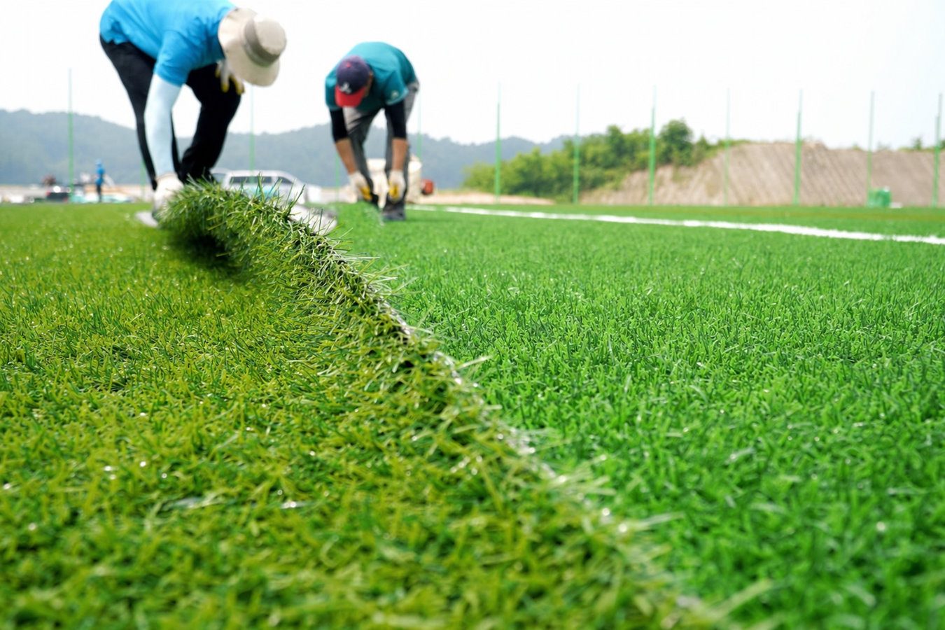 Commercial turf installation in North Port, FL